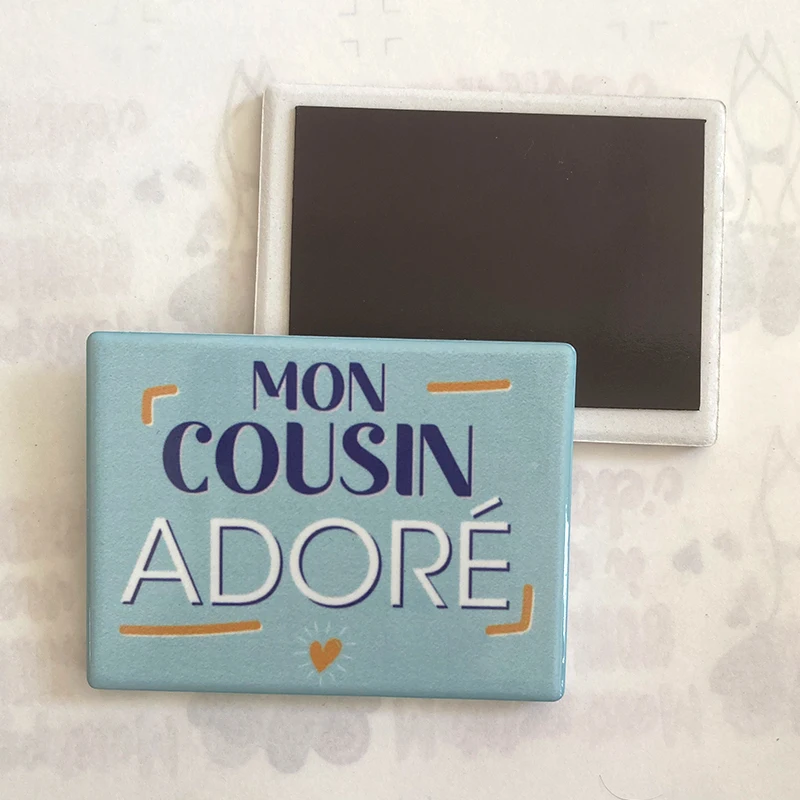 New arrivals creative home decoration ceramic fridge magnets square custom sublimation glossy refrigerator magnets for gift