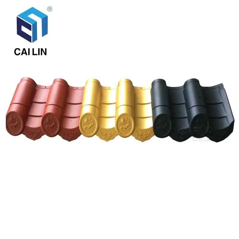 Japanese  Korean Hot Sale 50 Years Warranty High Polymer Pagoda Temple Asia China Ancient Antiqued Buildings Hotels Roofing