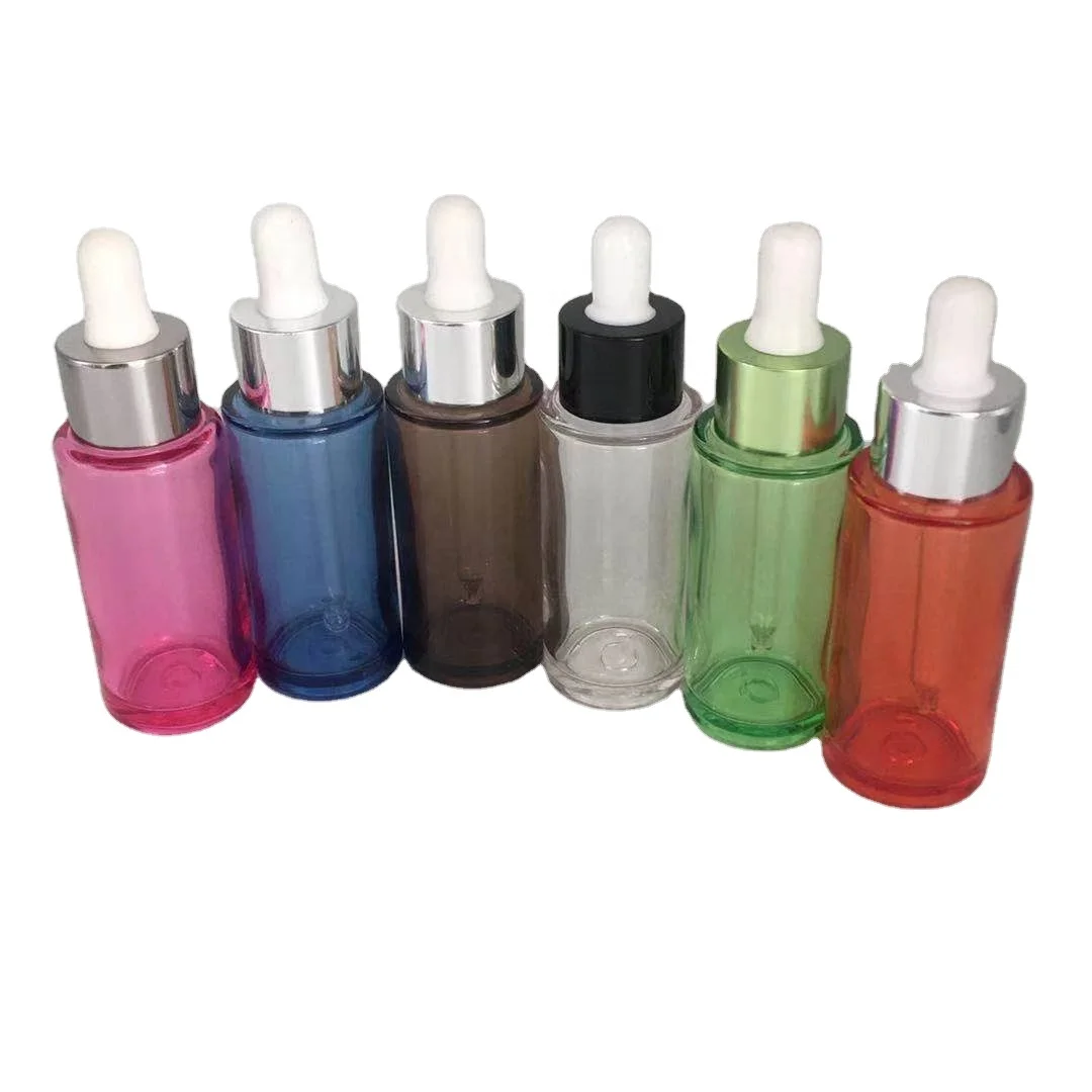 30ml amber plastic essential oil petg bottle with child resistant screw cap