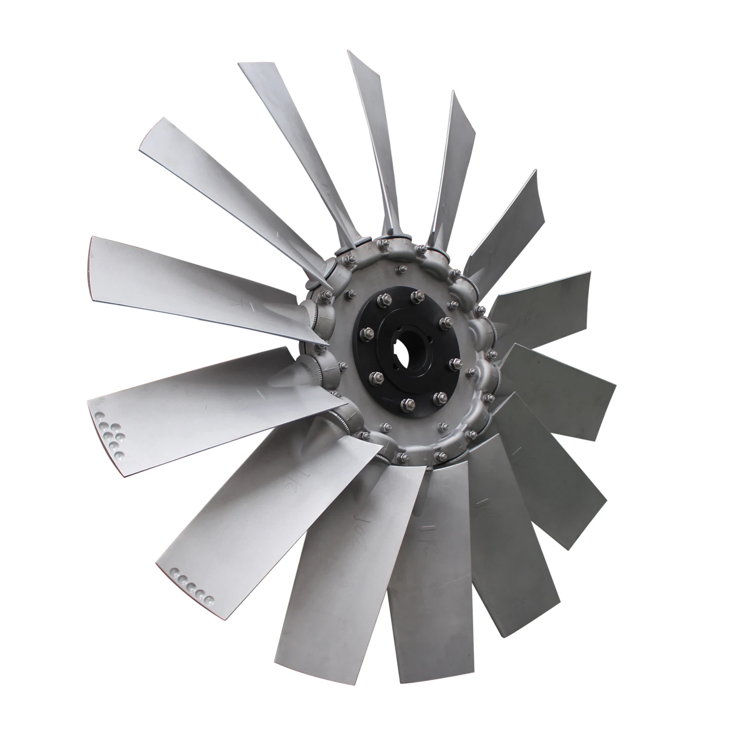 Adjustable aluminum alloy impeller blade for axial fan