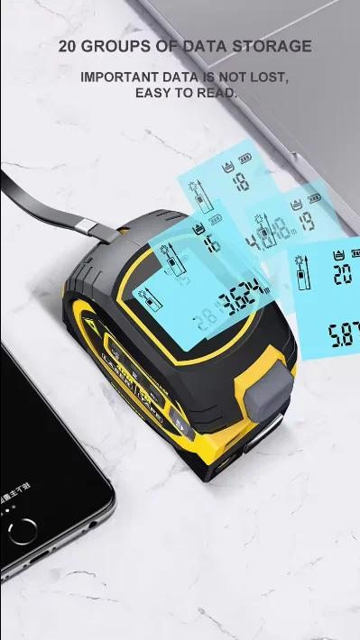 Wholesale Durable Using 3m/5m/7.5m/8m/10m Length Measurement Meter digital Tape Measuring