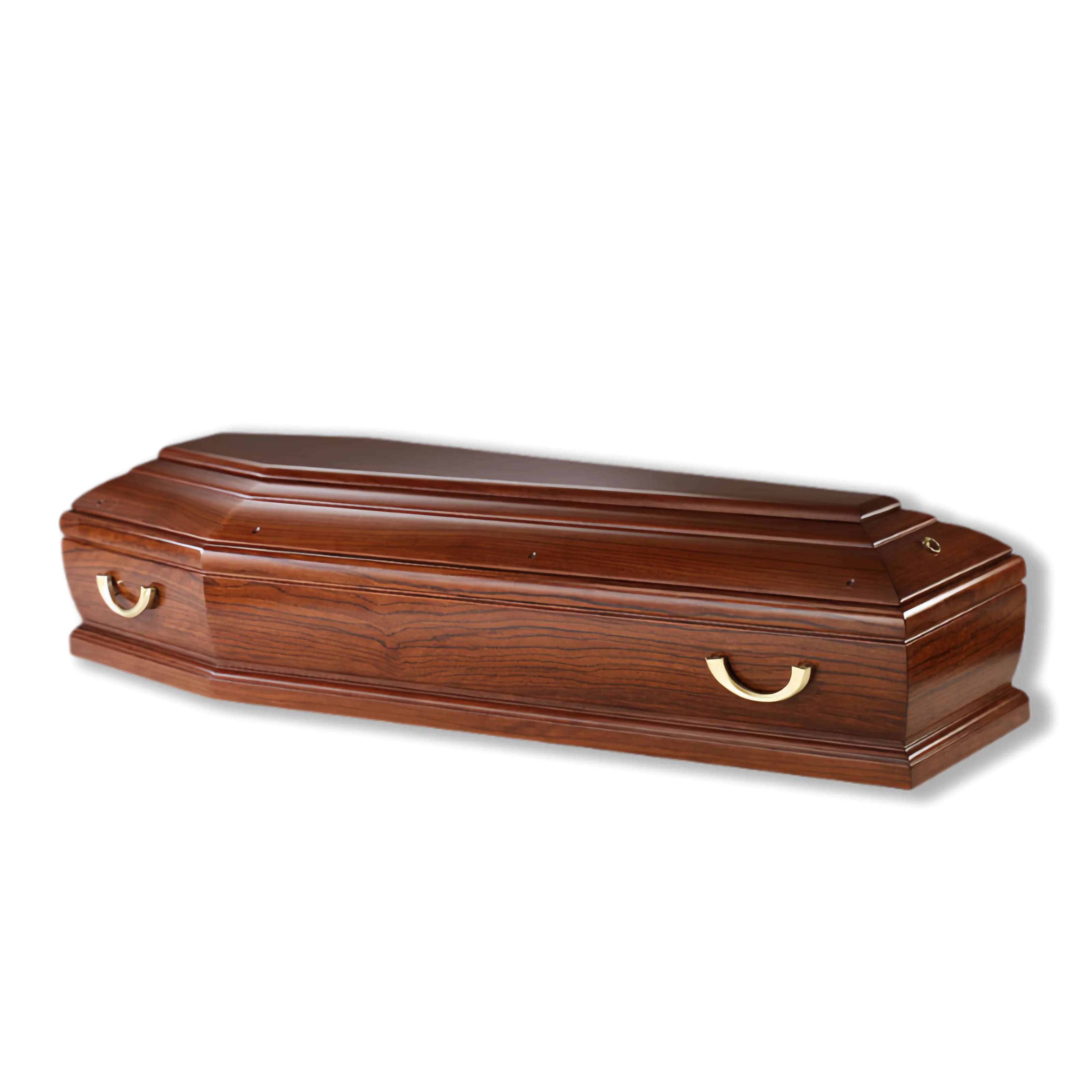 Top Quality European Style Adult Coffin Made of Luxury Paulownia Wood