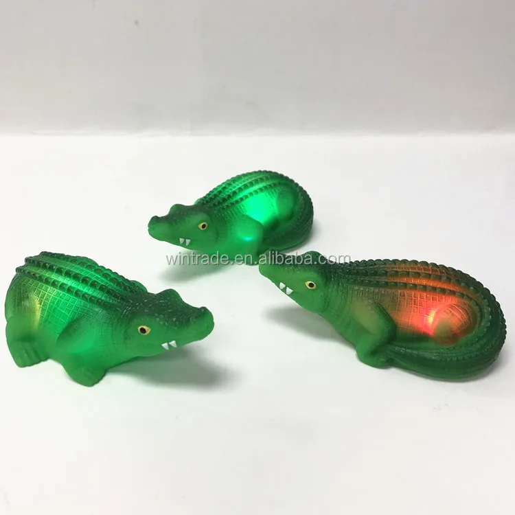 Led Floating Bath Rubber Crocodile Light Up Baby Shower Bathtime tub Toy for Bathroom Kid Boys Girl Toddler Child