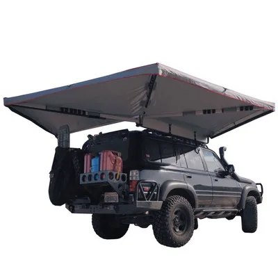 
LG SUV large coverage Foxwing 270 degree car side awning with Extension fan side batwing awning for outdoor camping 270 awning 