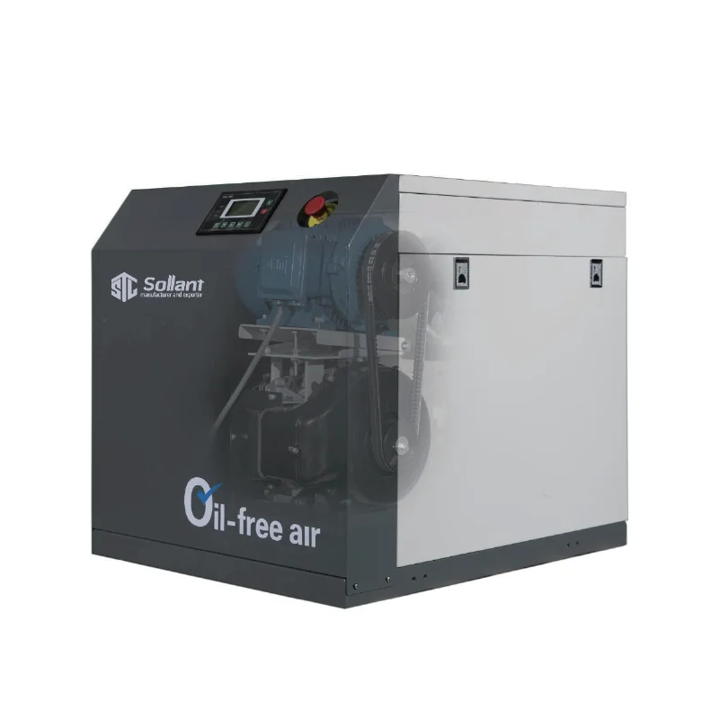 110v 115v to 460v air compressor oil free sanden scroll compressor with plc control