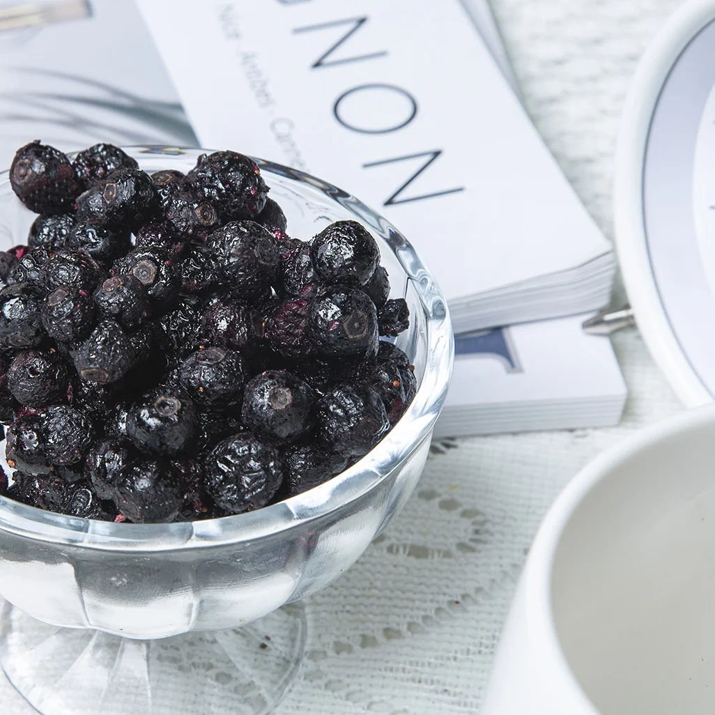 Hot Selling Crispy Natural Freeze Dry Fruit Freeze Dried Blueberry Whole