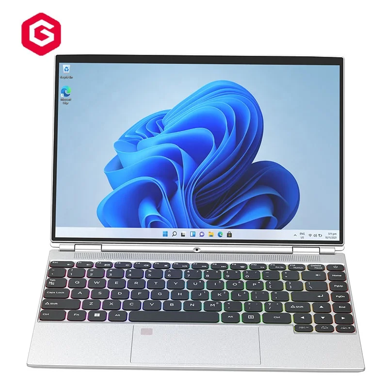 Wholesale 14inch touch screen folding laptops N5105 brand new Quad Core 4 Thread 2.0Ghz business laptop tablet 2 in 1