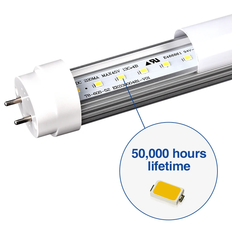 High Brightness Output 4ft 1.2m 5000k 6000k 6500k 9w 13w 18w 22w Warm White Triac Dimmable T8 Led Tube Light