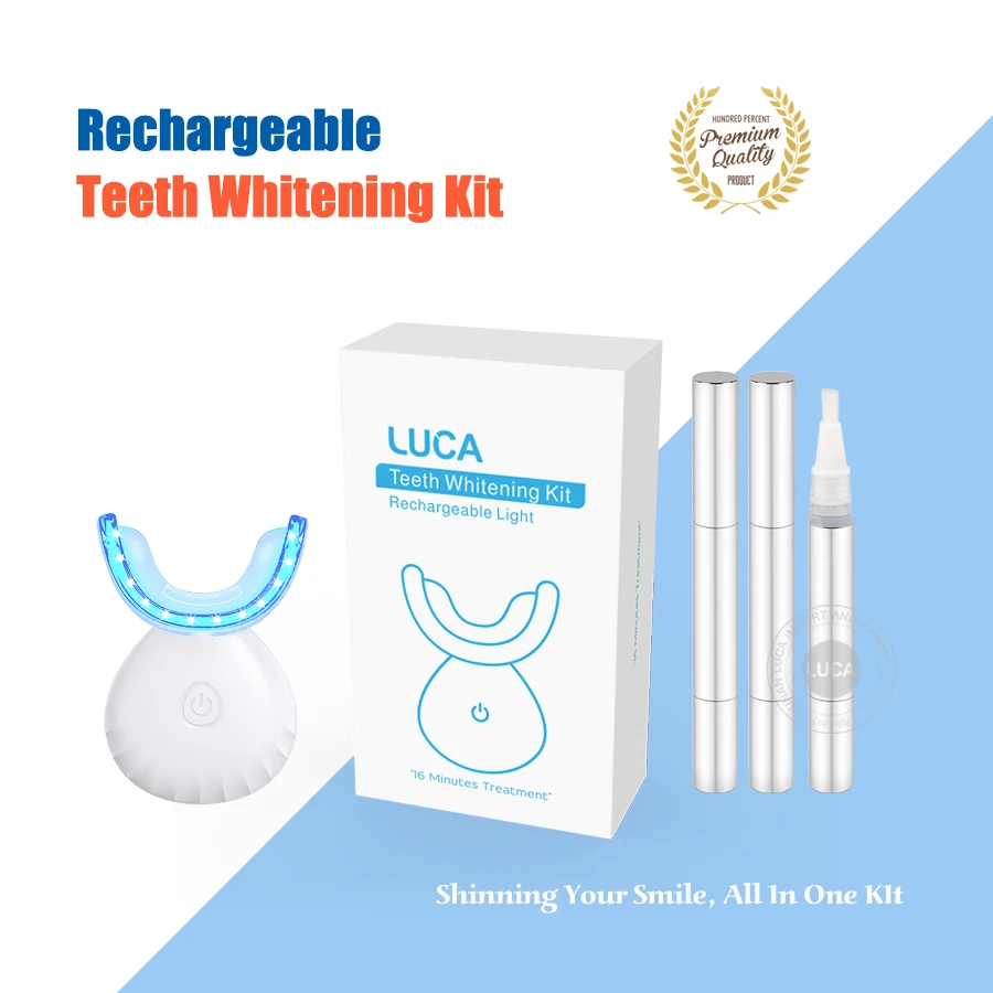 Private Logo Rechargeable Teeth Whitening Light Kit For Clinic For Home Use CE Approved