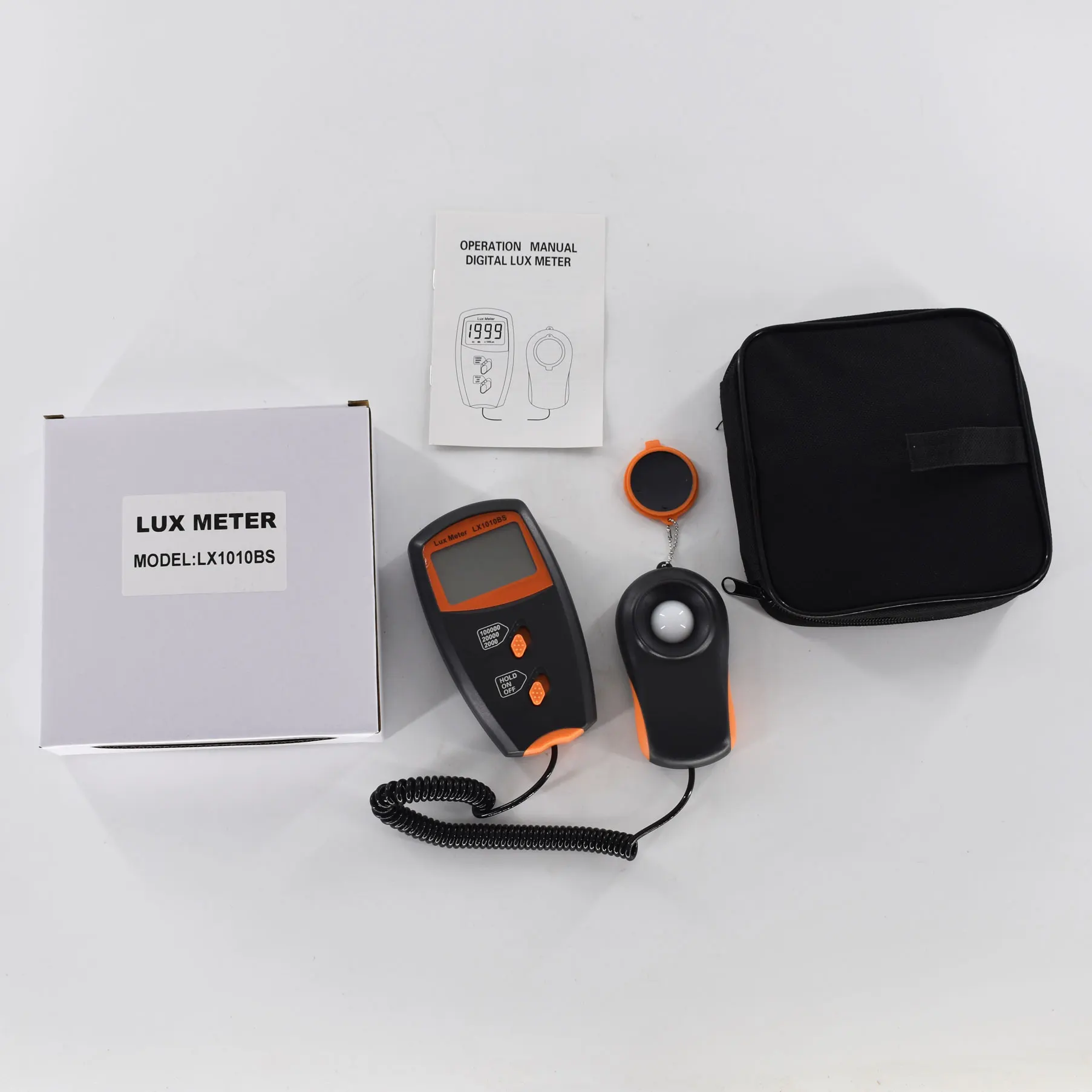 Digital Lux Meter LX1010BS LCD Display light meter 1~100,000Lux Luxmeter