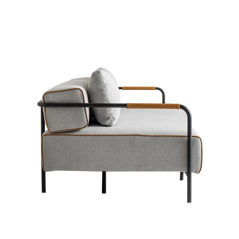 
Solid Wood Inner Frame New Popular Fabric Tube Sofa Bed Studio Couch 