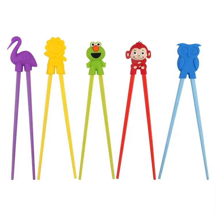 
Long Time Use Food Grade Melamine And Silicone Kids Training Chopsticks 