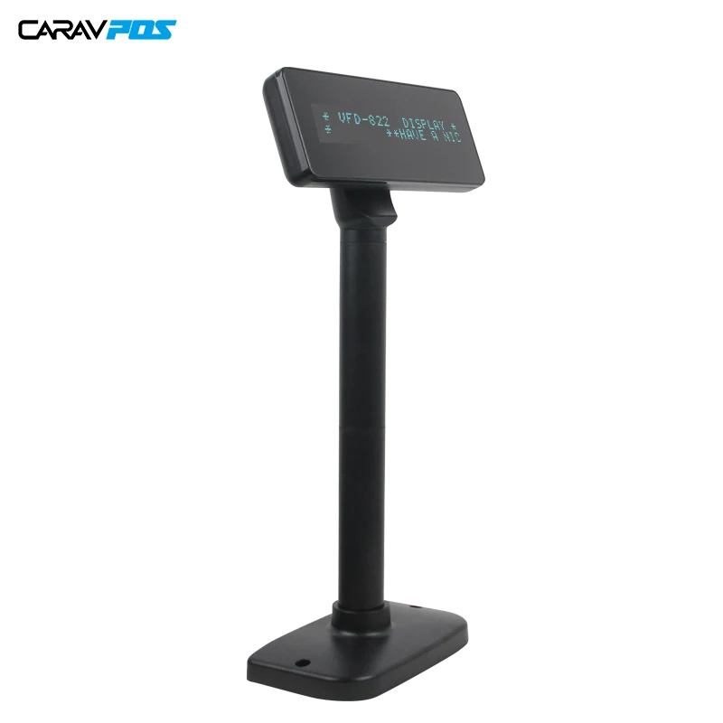 USB или последовательный порт VFD Pos дисплей с полюсом и базой