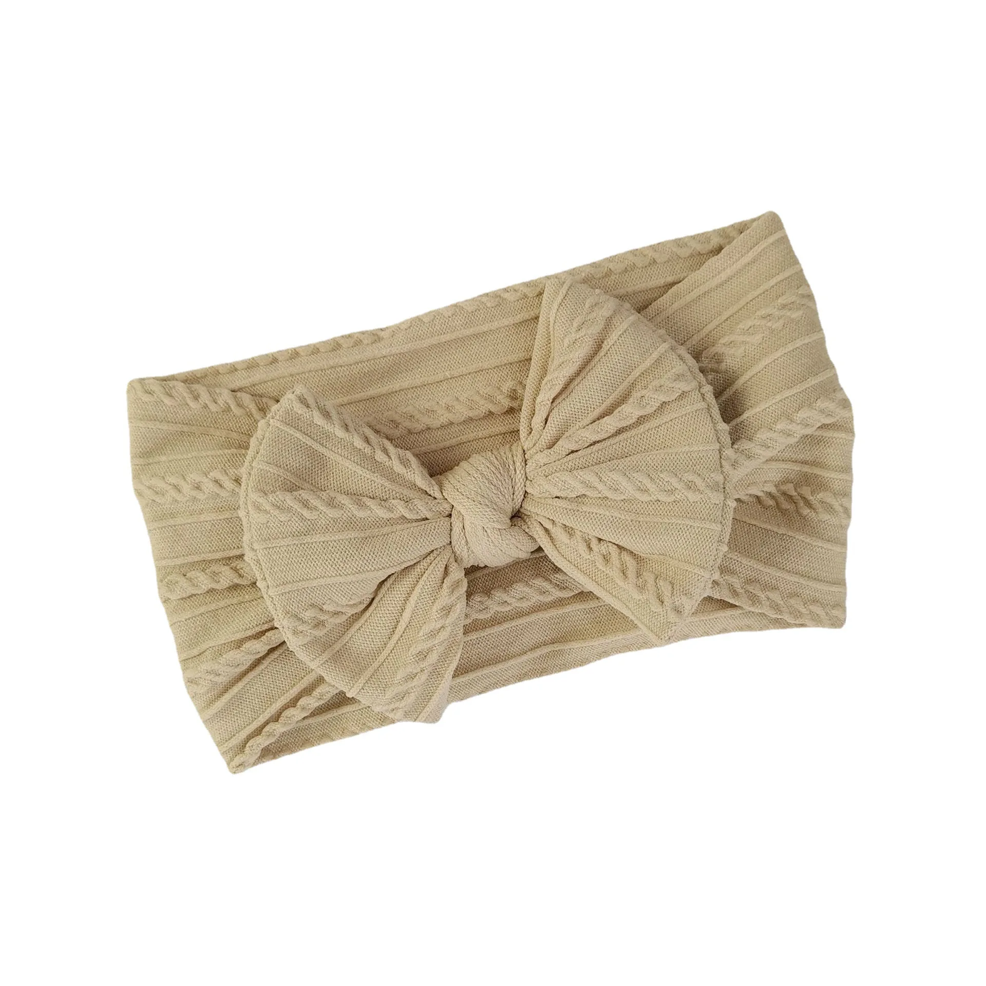 Baby Hair Accessories Large Bow Soft Elastic Various Color Headbands Nylon Headband Baby Hairbands For Girls