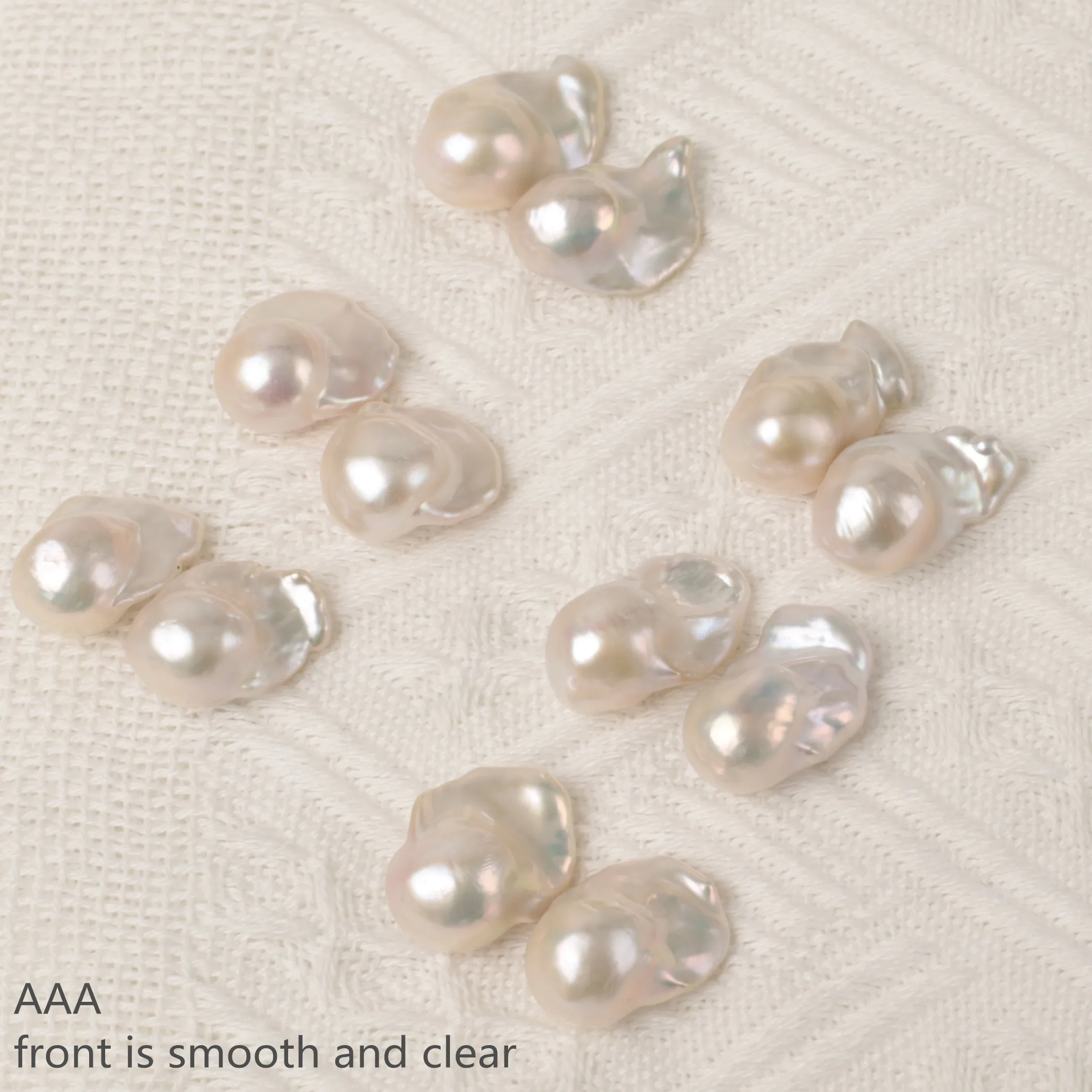 In pair earring making fireball shape AAA best freshwater cultured large baroque pearls