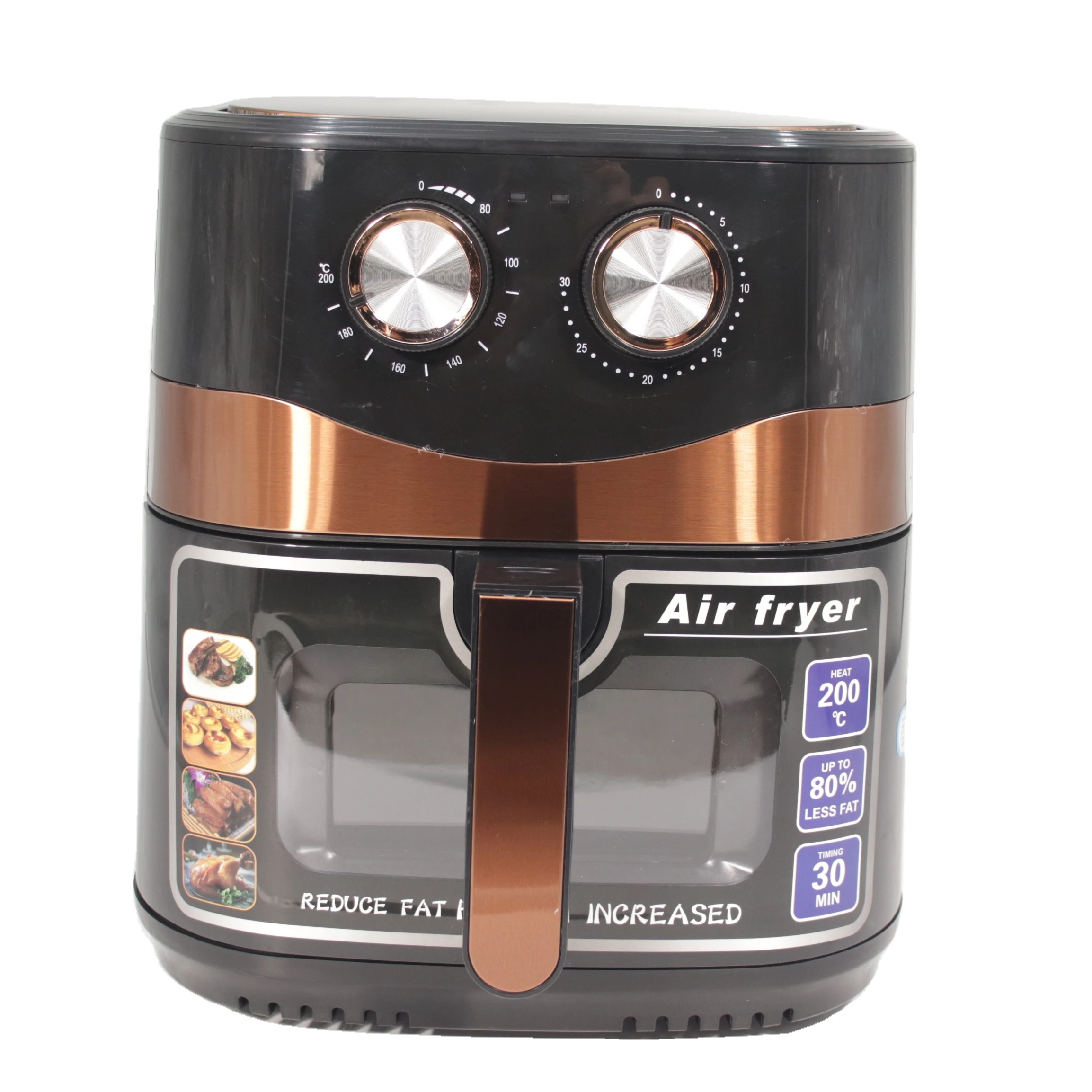 oil-free double small wholesale smart kitchen appliances 8l electr electric deep air fryers manufacturer digital air fryer oven