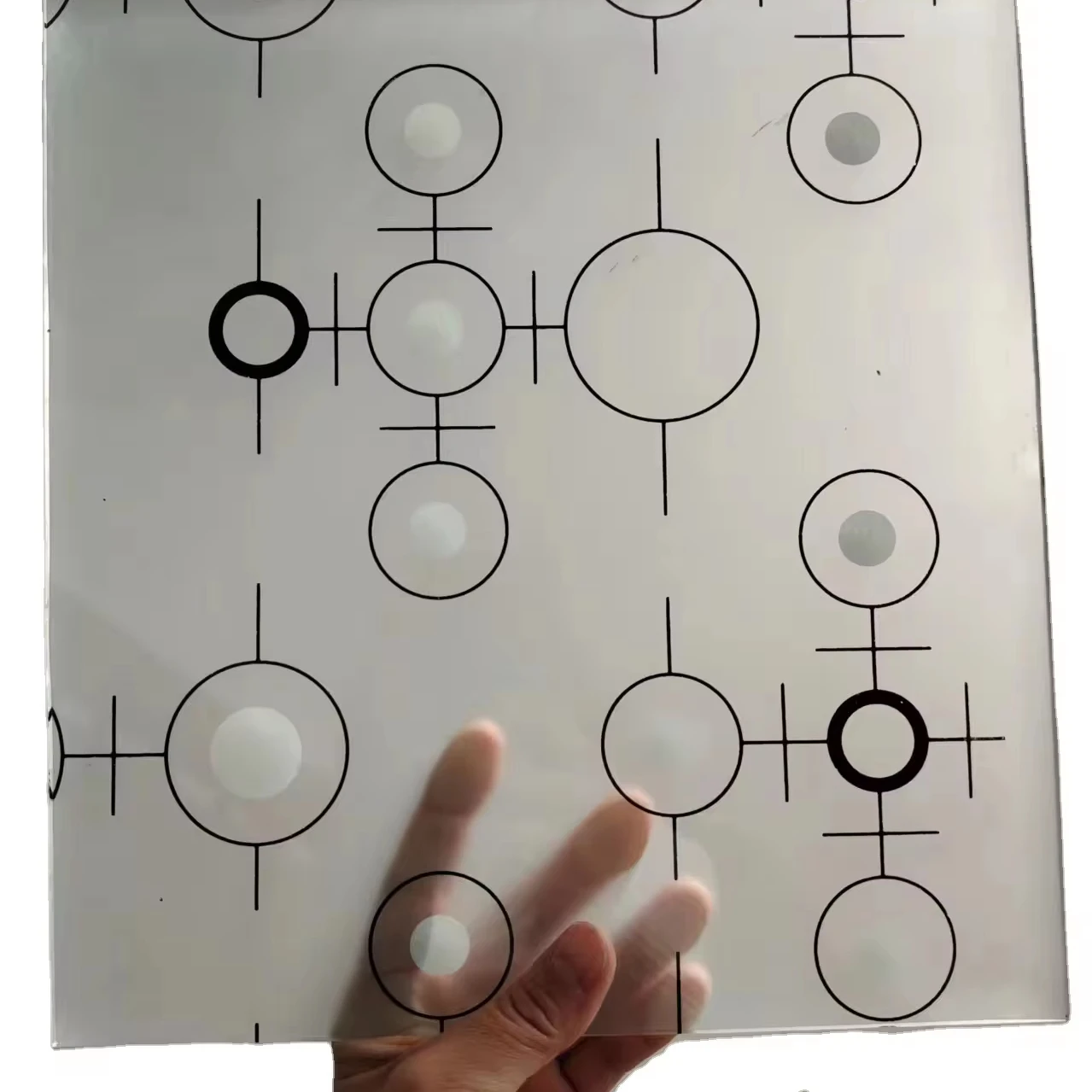 Excellent manufacturer selling  silk-screen  printed  glass for door  and window