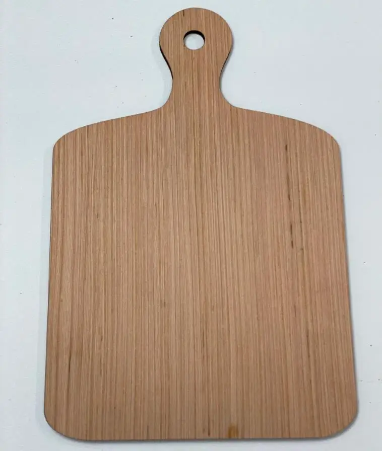 Cutting Board Shaped Sign Bamboo Crafts Custom Wood Signs with Stand for Decor