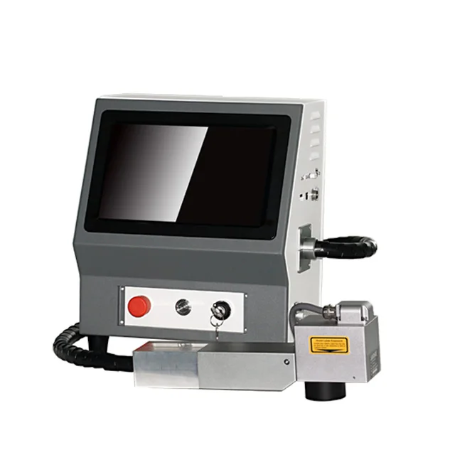 3d Metal Order Manufacturing Machines 20w Marking Machine With Double Red Light Fiber Laser Engraving On The Keyboard Letters