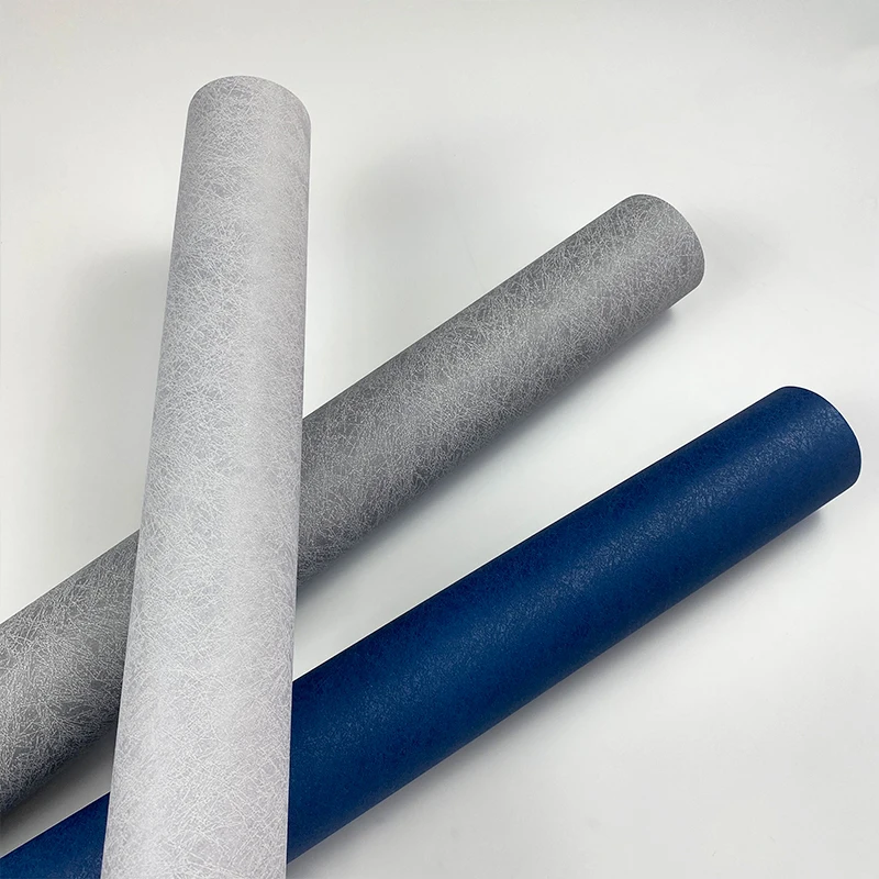 Plain Color Simple Silk Texture Wallpaper Thickened High-end Feeling Living Room Bedroom Study Background Fashionable