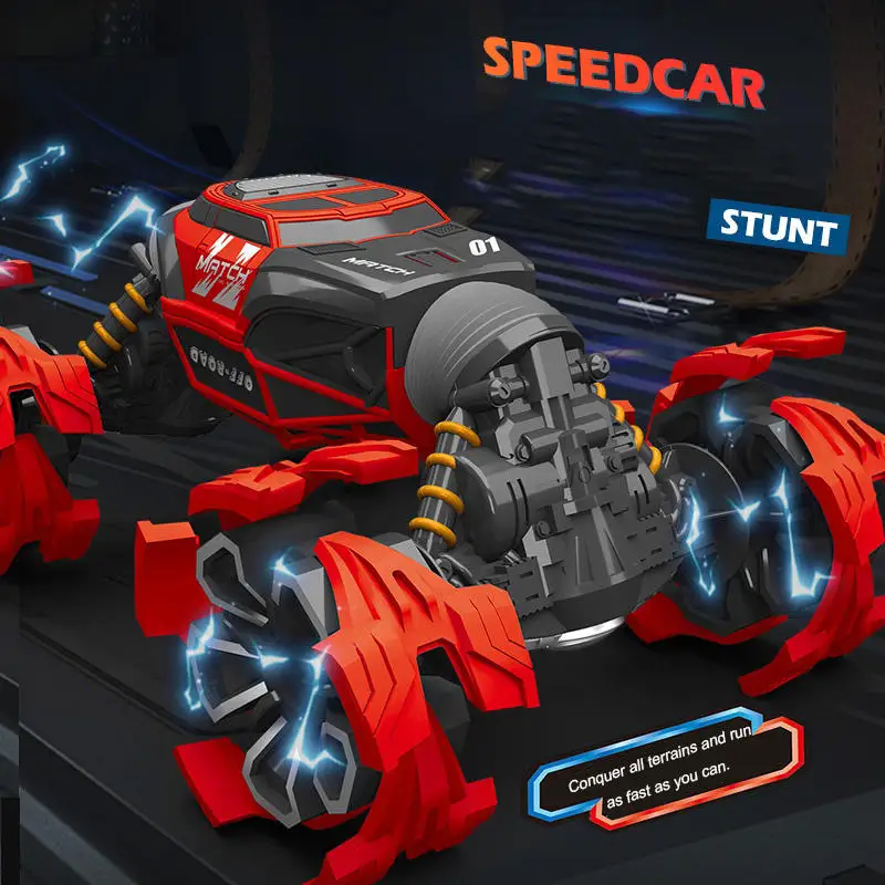 Дети RC Stunt автомобилей игрушки поворот максимальной скорости зондирования пульт дистанционного управления по радио 4WD 1/16 ручной воздушный насос жест Радиоуправляемый автомобиль