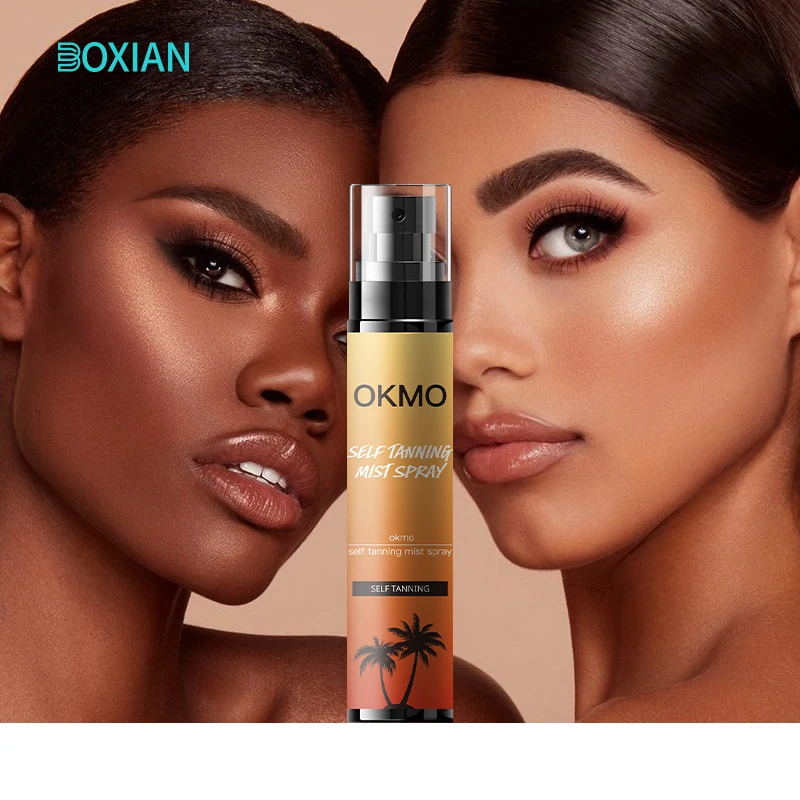 OKMO Customised Private Label Self Tan Mousse Intensive Tanning oil spray Cream Lotion Natural Sunbed Nasal Spray Tanning