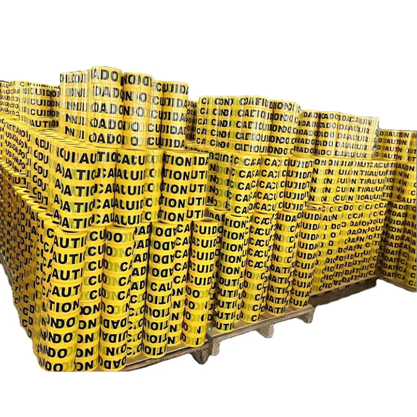 Желтая Баррикада длинная дорожная предупреждающая лента для блокировки движения преступления