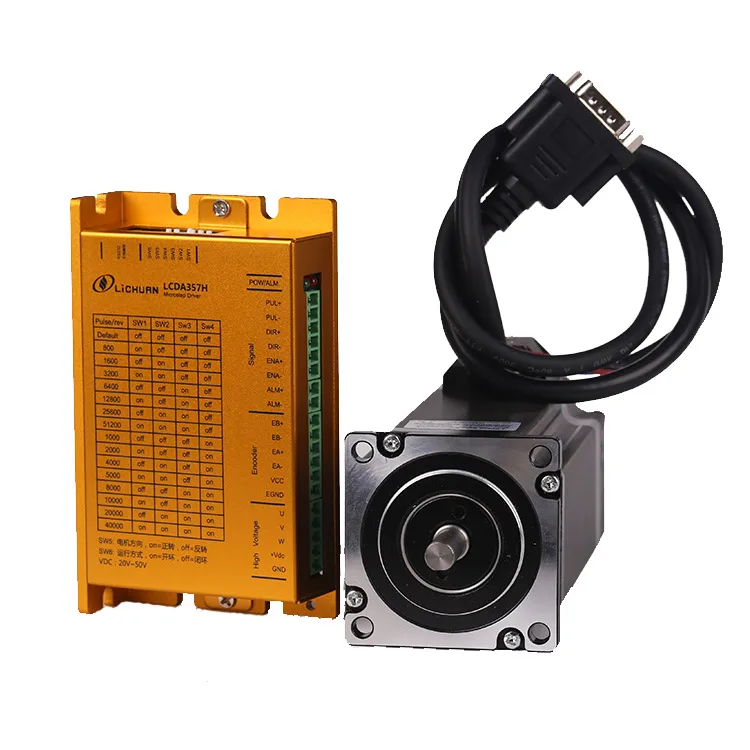  3 фазы nema23 DC20-50V 3N.M LC57H3100 + LCDA357H замкнутый контур шаговый мотор драйвер