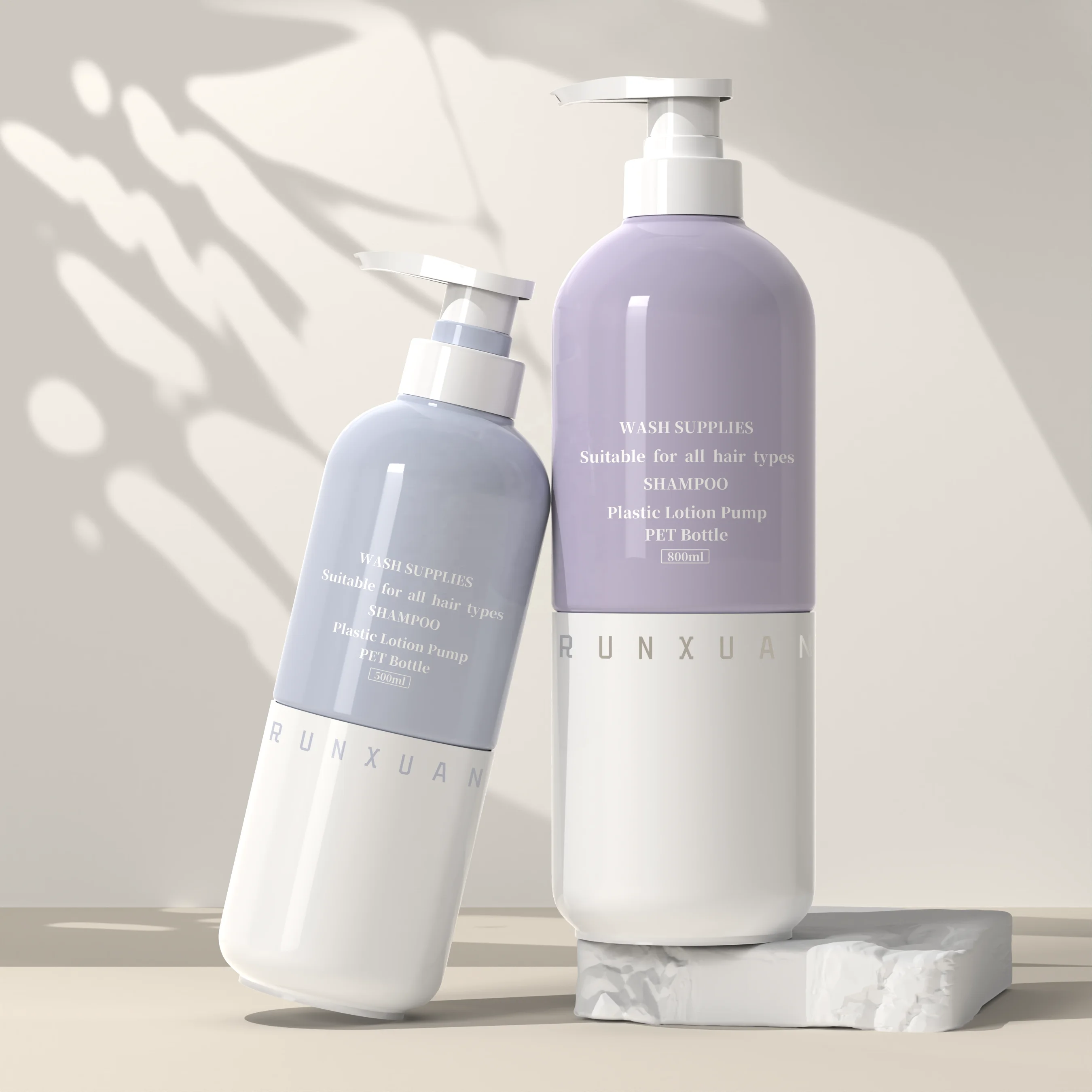 Plastic Bottles for shampoo 500ml PET Lotion Pump 800ml Shampoo Bottle Shower Gel Hand Body Wash Bottles