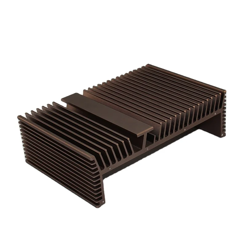 FM free sample custom extrusion black anodized led profiles projector radiator igbt aluminum heatsink heat sink