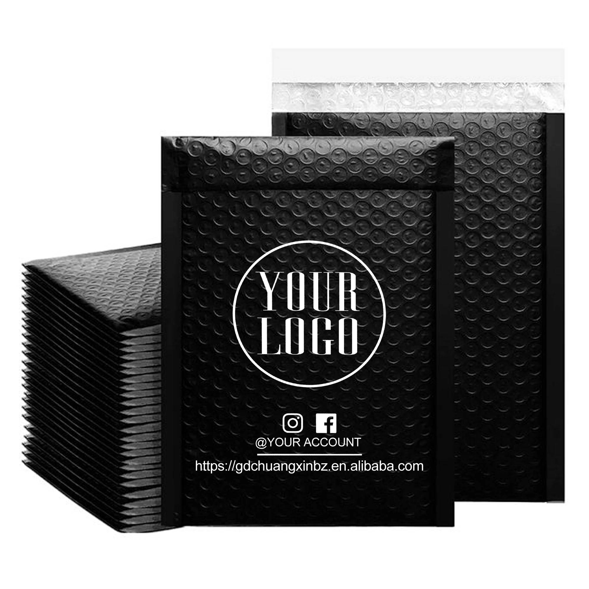 GDCX US/CA/UK Custom Bubble Mailers With Logo Bubble Mailer Custom Logo Mailer Bag Wrap Mailer Custom Bubble Mailer