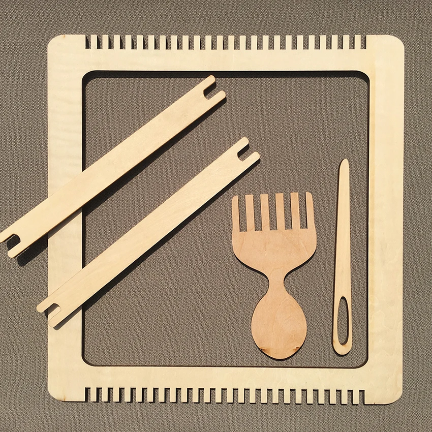 Handmade Craft Crochet Tool Knitting Tool Wooden Weaving Kit DIY Hobby Weaving Loom