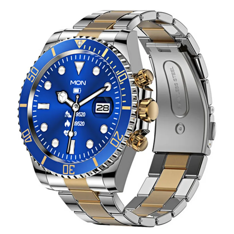 2022 AW12 smartwatch Rotary Encoders Rotate the bezel Music Control Hot Sale Stainless Steel Smart Wrist Watch