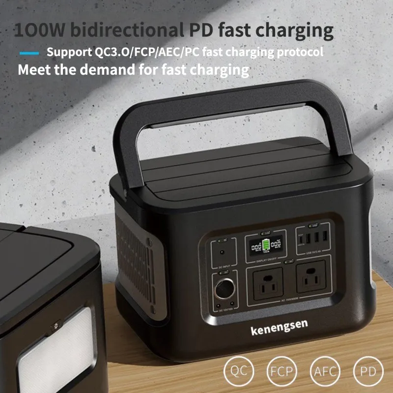 Wholesale Lithium LiFePO4 battery 1000W Power Bank Camping Solar Portable Power Station