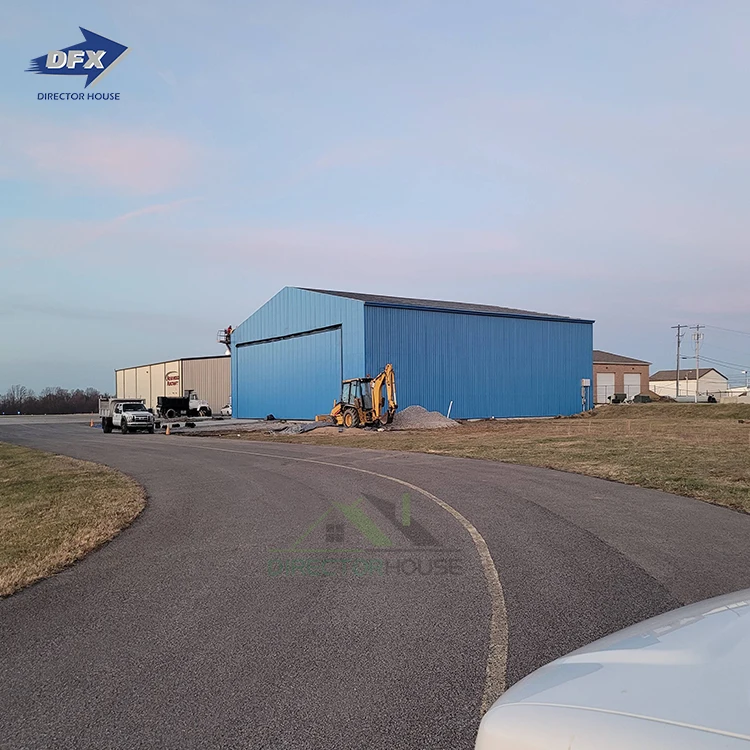 prefabricated carbon steel structure hangar warehouse building prefabricated light steel structure building