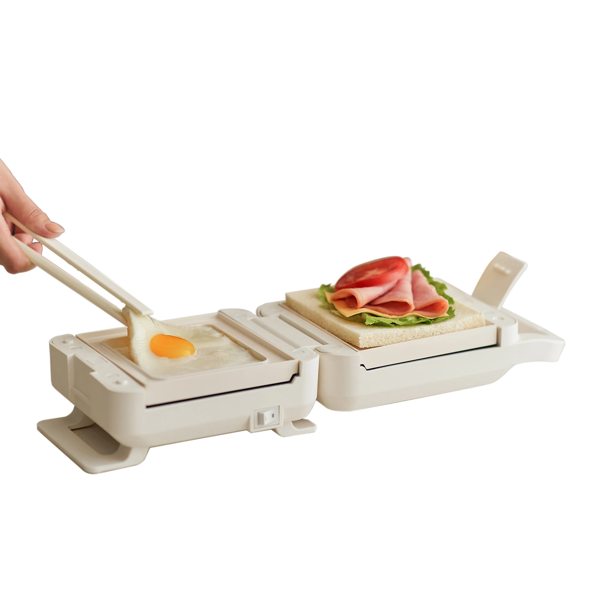 Hot Selling Mini Portable Waffle Maker Fast Heating Grill Waffle Plates Electric Sandwich Maker for Breakfast