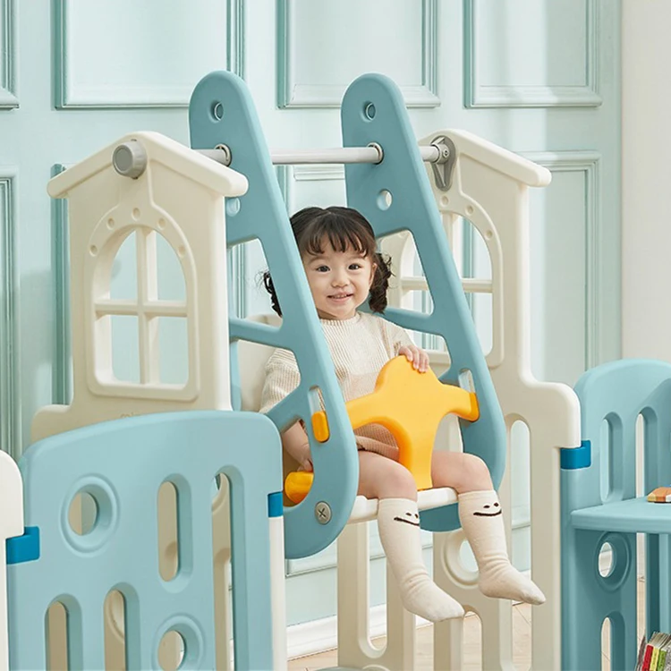 Indoor Children Play Yard Portable Safety Fence Kids Removable Plastic Foldable Baby Playpens With Gate For kid playpen