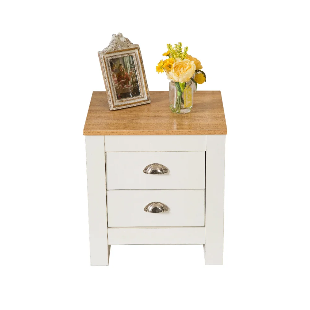 Small bedroom bed side table with drawer  furniture modern white night stand