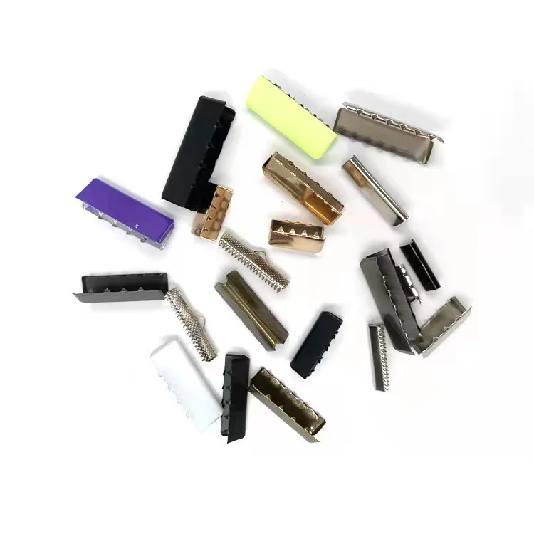 Factory High Quality 15/20/25/32/38/mm Belt Tail Tip Bag Accessories Belt End Tail Clip Tooth Clip