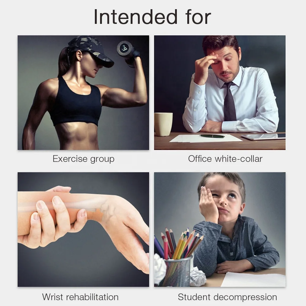 Высококачественный Регулируемый Самонастраивающийся светодиодный Мощный мяч для фитнеса, мяч на запястье для упражнений на руку