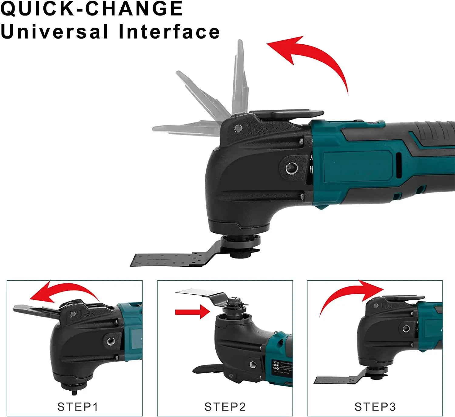 21V Lithium Battery Cordless Oscillating Tool Kit Cordless Multi Tool Multi Oscillating Tool