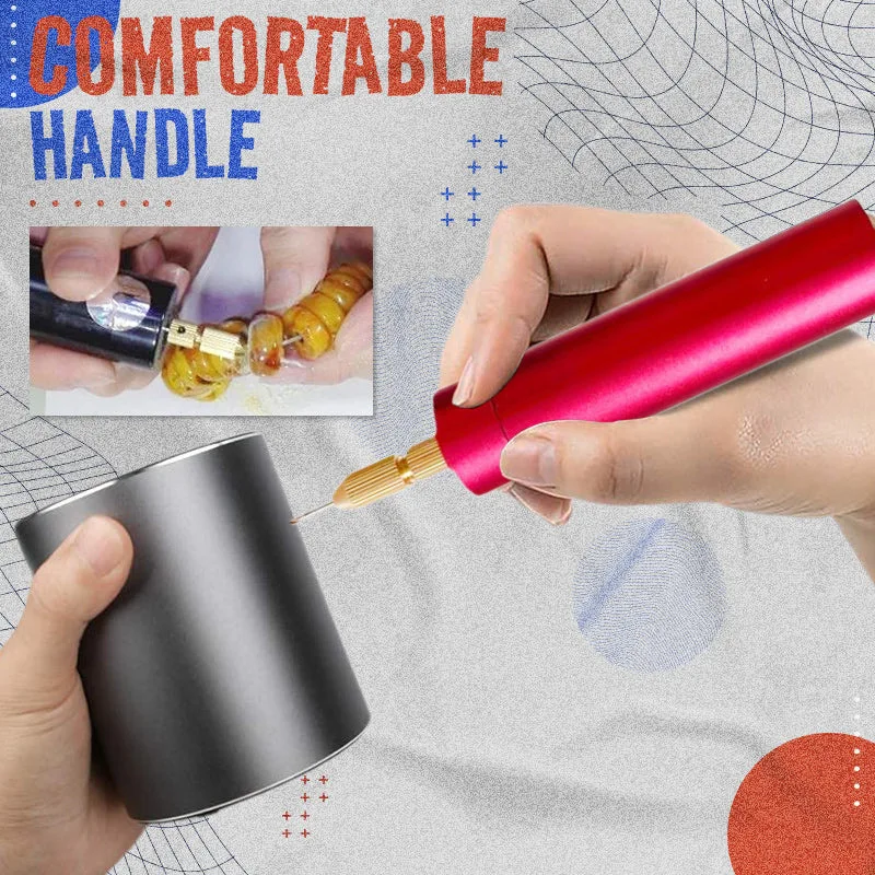 Handheld Mini Electric Drill Epoxy Resin Jewelry Making Wood Craft Engraving Pen Tool DIY Portable Micro USB Electric Hand Drill