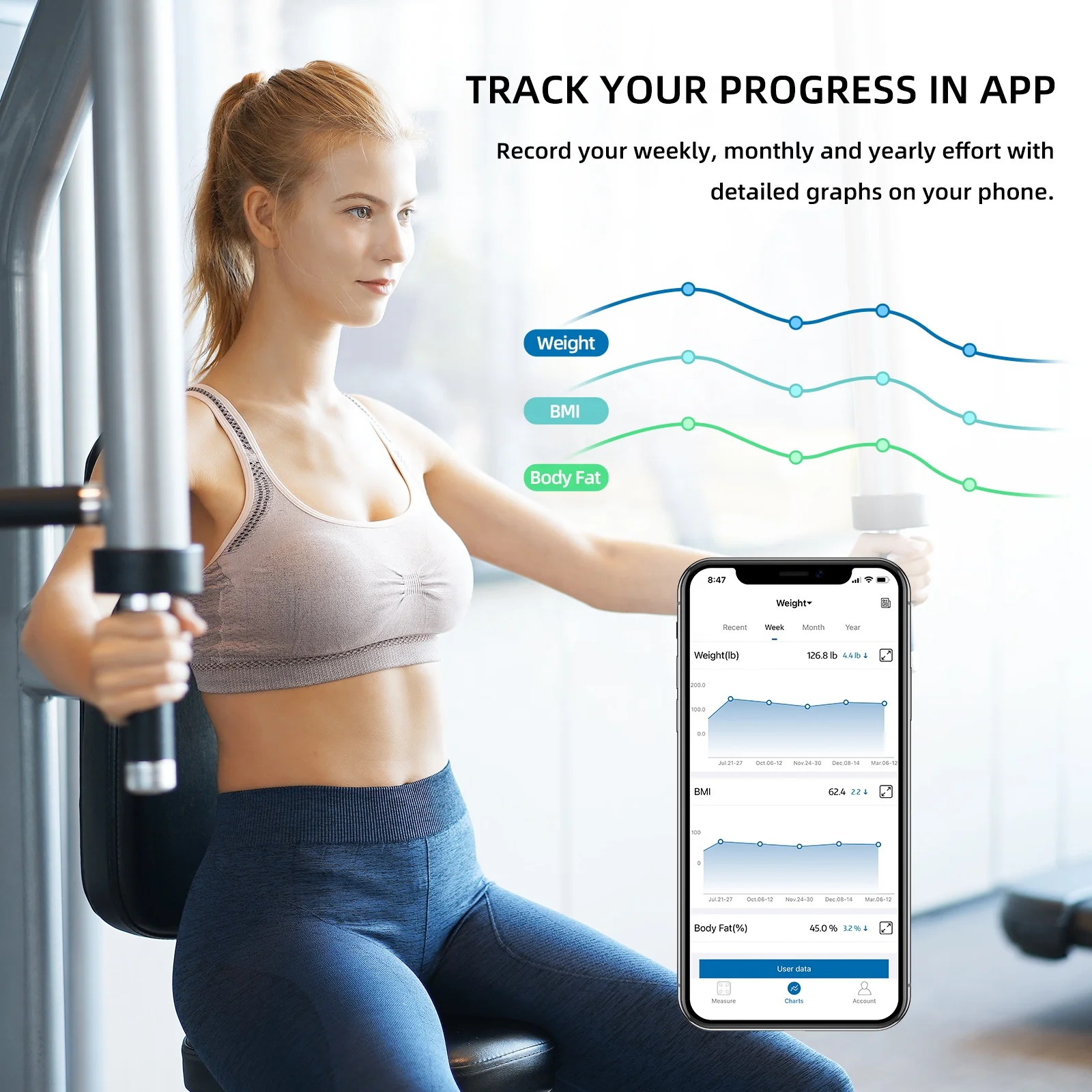 Smart New Digital Bathroom Display Body Fat Scale with Wireless Function VA Screen Black ITO Glass Scales App Connectivity