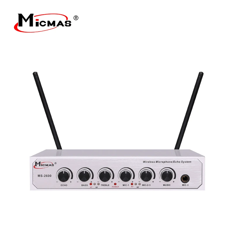 
MS-2600 Hotsale Echo Karaoke Wireless Microphone Handheld For Wholesales 