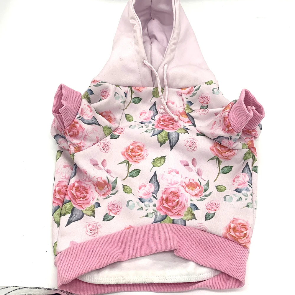 Hot Sale Custom Fashion Soft Custom designer Dog Clothes Pet Dog Coat Jacket Cosy Sweatshirt Dog hoodie