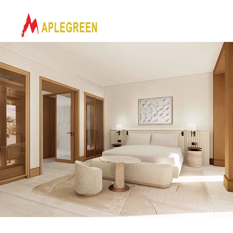 Turkey Marriott Hotel Furniture Manufacture Five Star Wood Bedroom Kit Hotel Supply