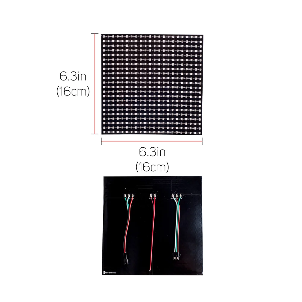 WS2812B Mini LED SMD 2427 22x22 11x44 cm 484 Pixels Digital Programmable Flexible RGB Led Matrix Panel Display