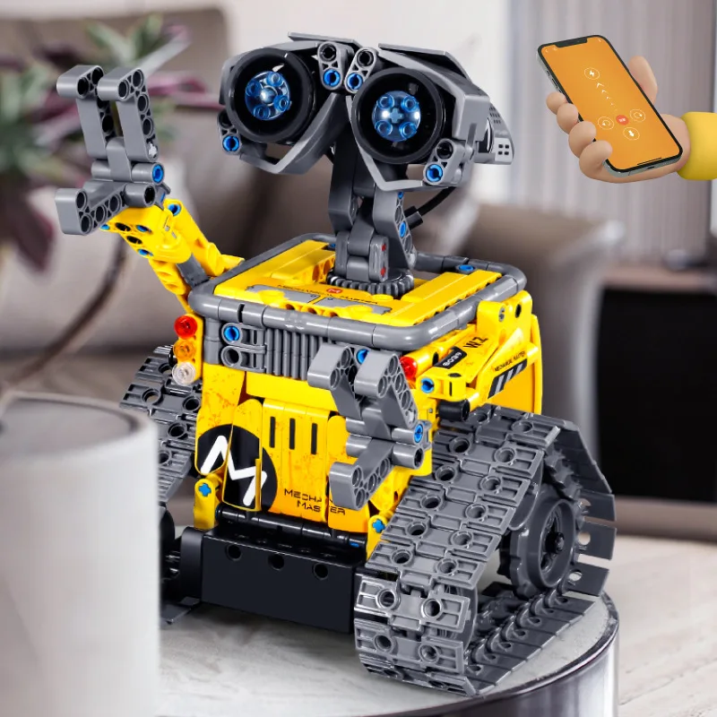 Kid DIY Assembly Programming APP Remote Control Robot Toy Building Blocks Set 2.4G 3 in 1 Puzzle RC STEM Robot Tracked Stunt Car