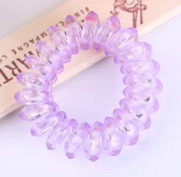 Classic Elastic Telephone Wire Hair Band Rope Hair Ties For Baby