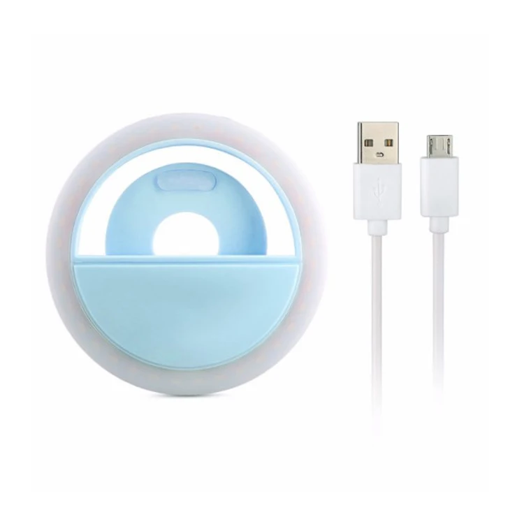 
Portable Rechargeable Outdoor Live Streaming Clip-on Selfie Fill Light 36 LED Flash Light Selfie Ring Light For Smart Phone 